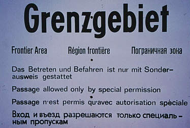 Grenzschild